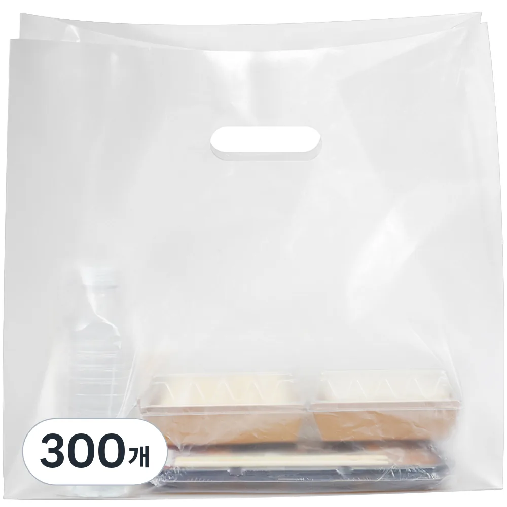 쿠팡 코멧 다용도 무지 HDPE 비닐 쇼핑백 특대형