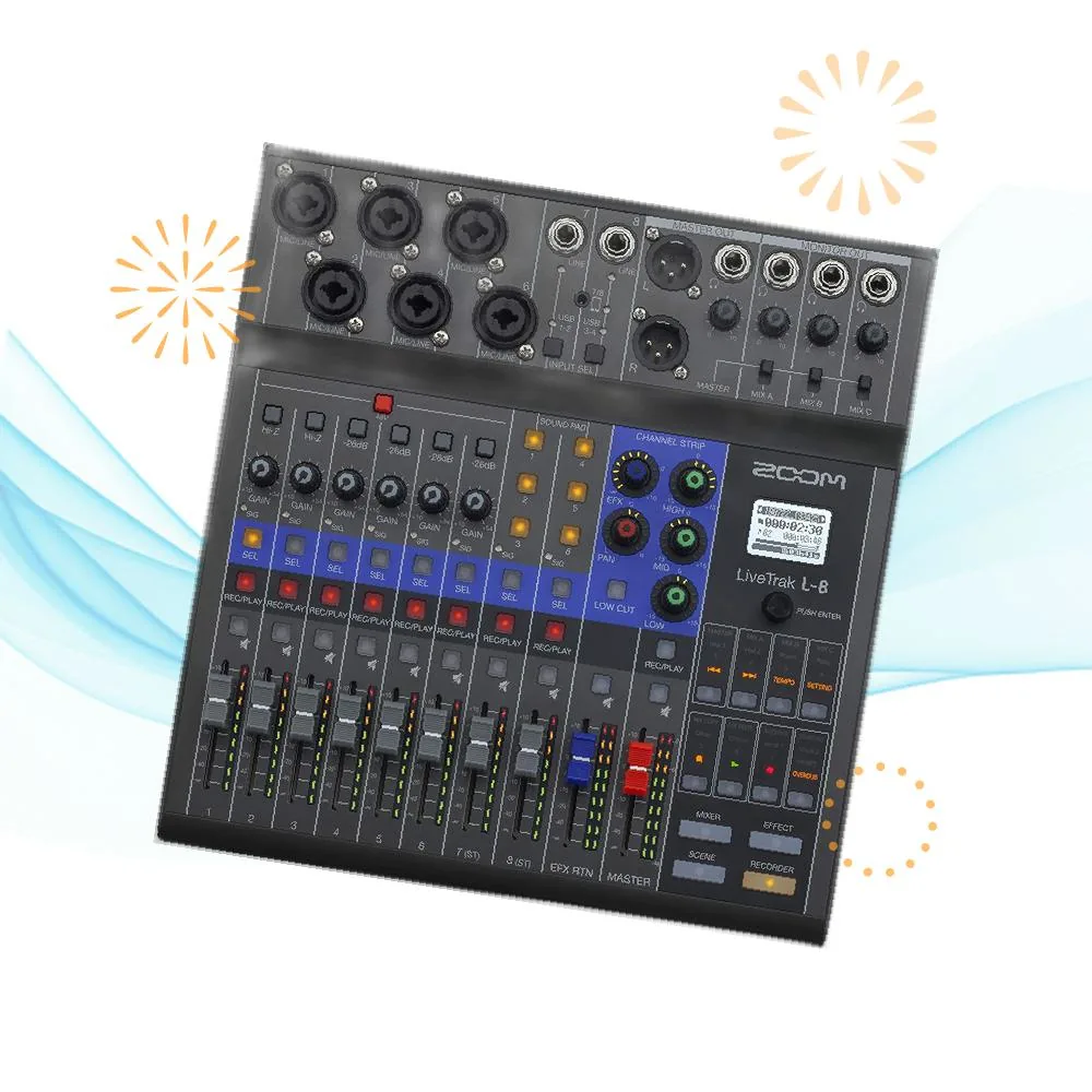 쿠팡 Zoom LiveTrak L-8 음향 믹서 레코더