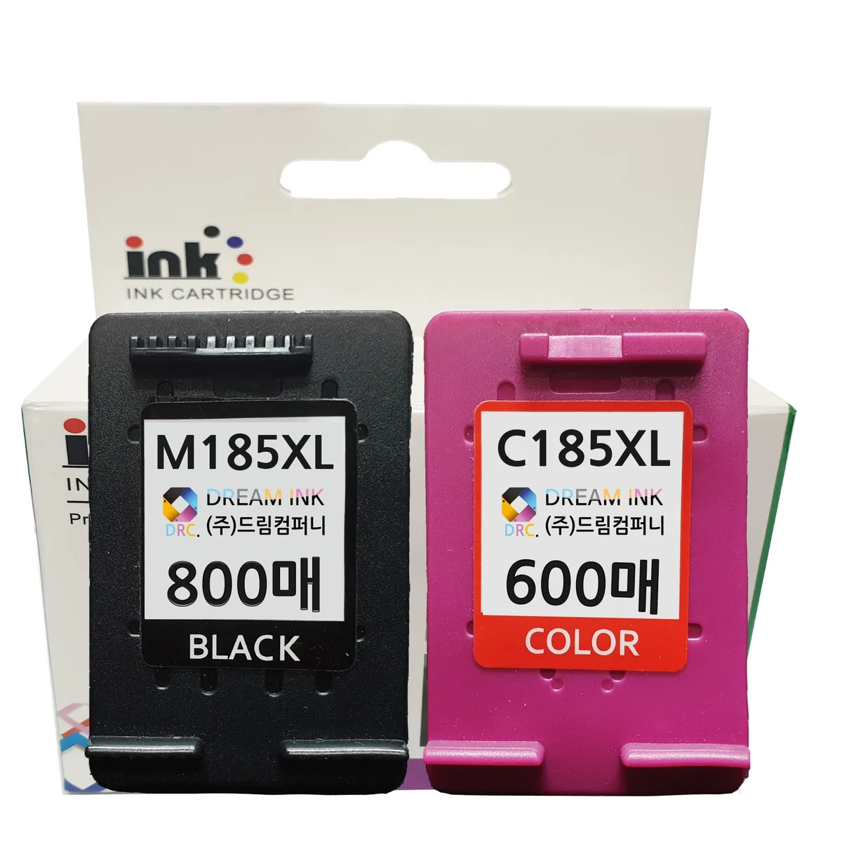 쿠팡 4배대용량 INK- M185 C185 (검정+컬러)XL 세트 삼성 SL-J1680 J1683 J1655 SL-J1770W 1780DW