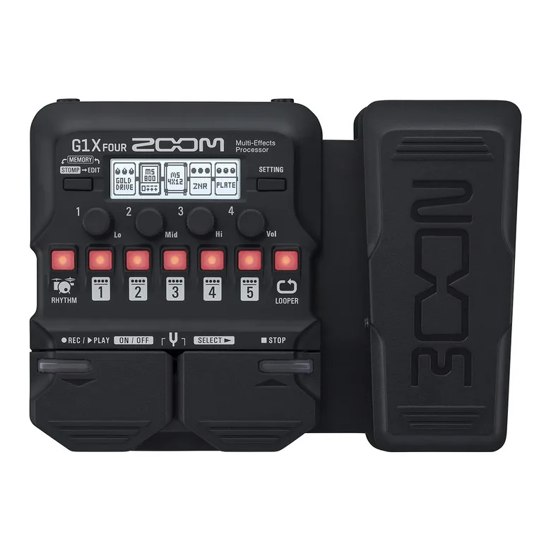 쿠팡 ZOOM G1X FOUR 기타용 멀티 이펙터 페달 블랙