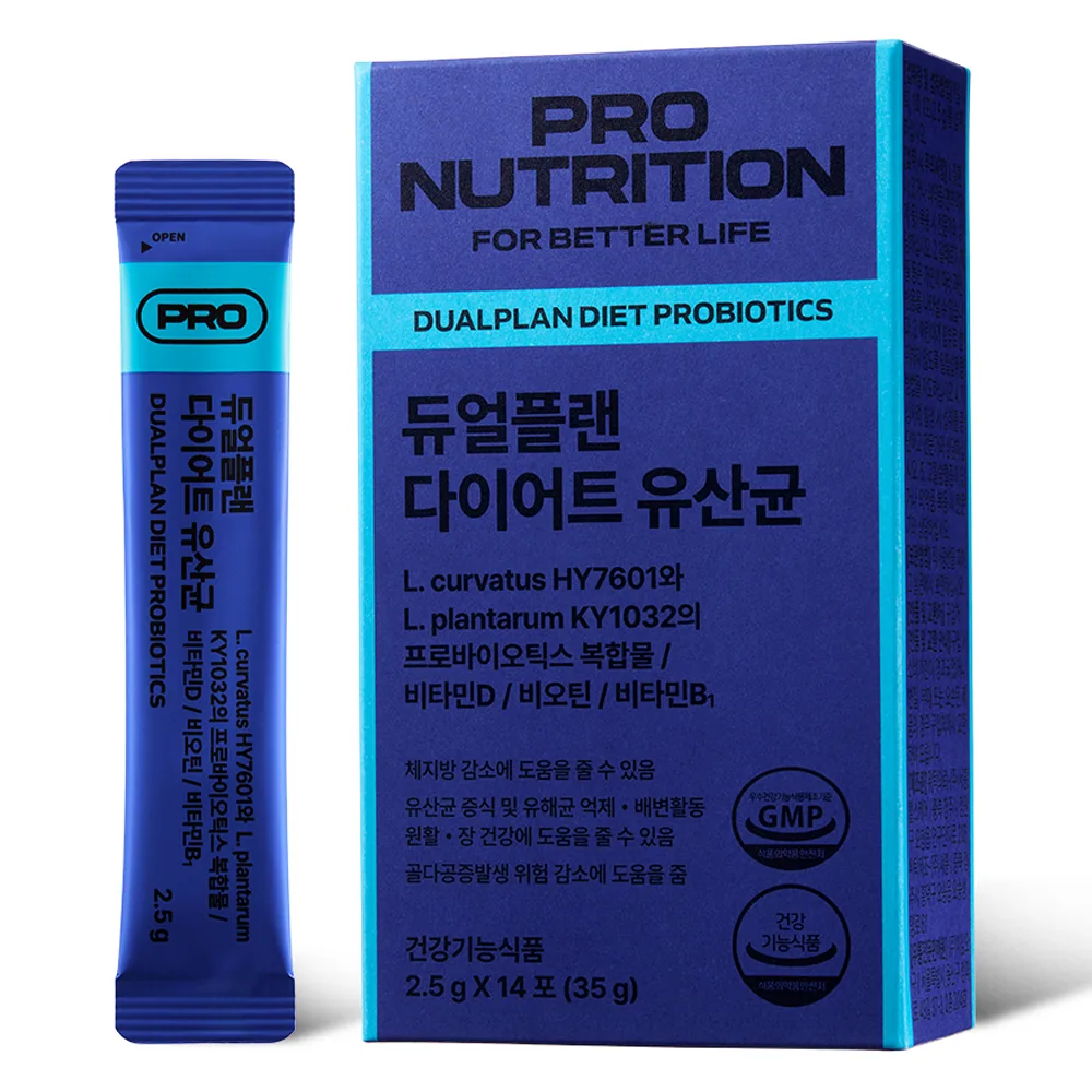 쿠팡 PRONUTRITION 듀얼플랜 다이어트 유산균 14p