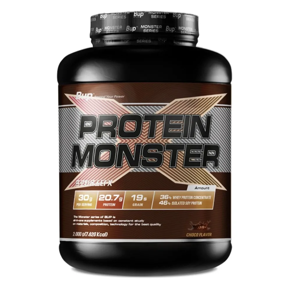 쿠팡 BUP 프로틴몬스터 X 초코맛 2kg
