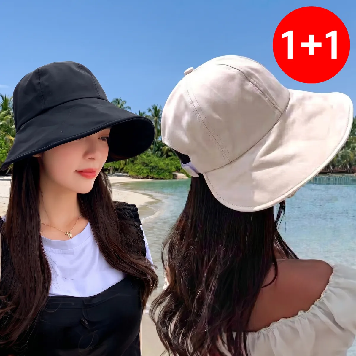 쿠팡 로멜로 와이드챙 벨크로 버킷햇 모자