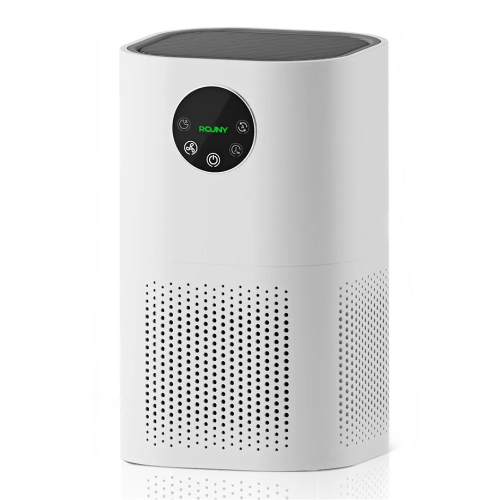 쿠팡 ROUNY 대용량 공기청정기 50제곱미터 H13 트루HEPA 360흡입 흰색 APT1