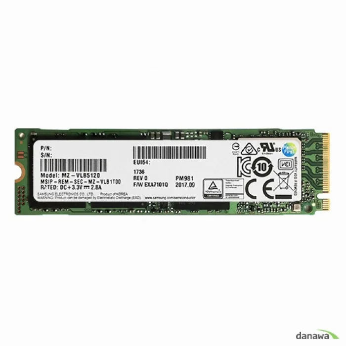 쿠팡 삼성전자 PM981 M.2 NVMe 512GB