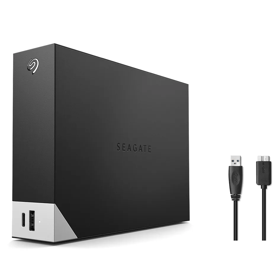 쿠팡 씨게이트 One Touch HUB 외장하드 STLC12000400 12TB 블랙