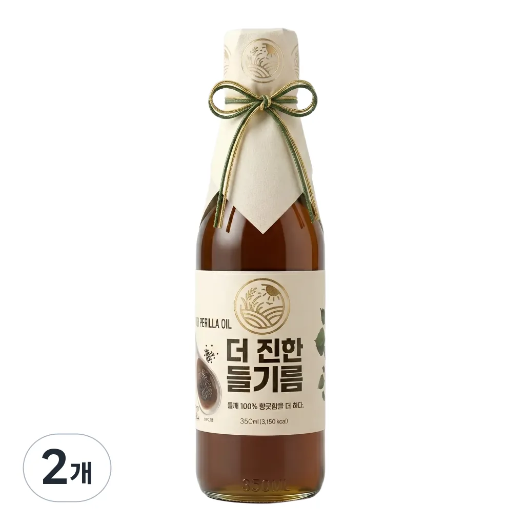 쿠팡 들녘 전통압착 더 진한 통들깨100% 들기름