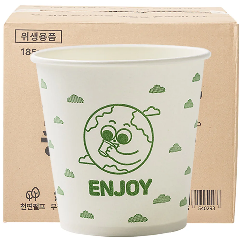 쿠팡 스파클 종이컵 185ml