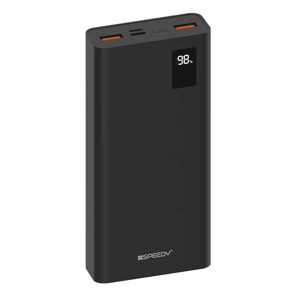 쿠팡 스피디 슬림핏 PD 20W 고속충전 보조배터리 20000mAh + C타입 20W 케이블 세트 SPE-B2PA20DPQ 블랙