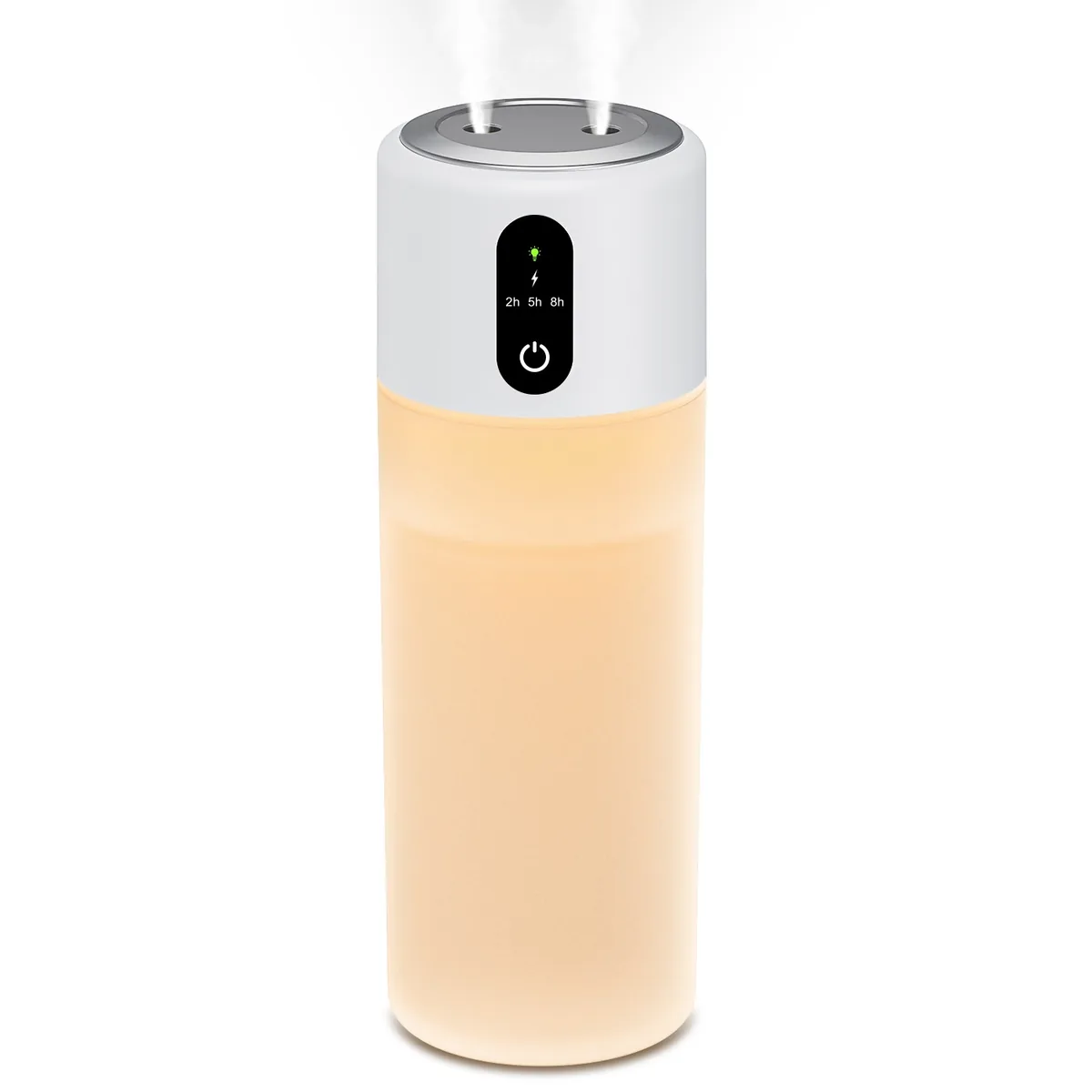 쿠팡 SUNGOD 미니 가습기 듀얼미스트 500ml 무소음 무선 무드등