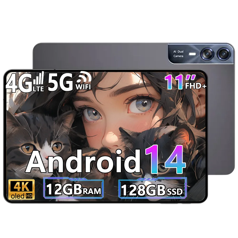 쿠팡 태블릿PC 11인치 안드로이드14 12GB+128GB 4K OLED WiFi+셀룰러