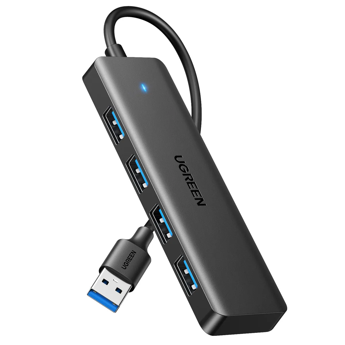쿠팡 UGREEN 유그린 5Gbps 4포트 USB 3.0 A타입 멀티 허브 블랙