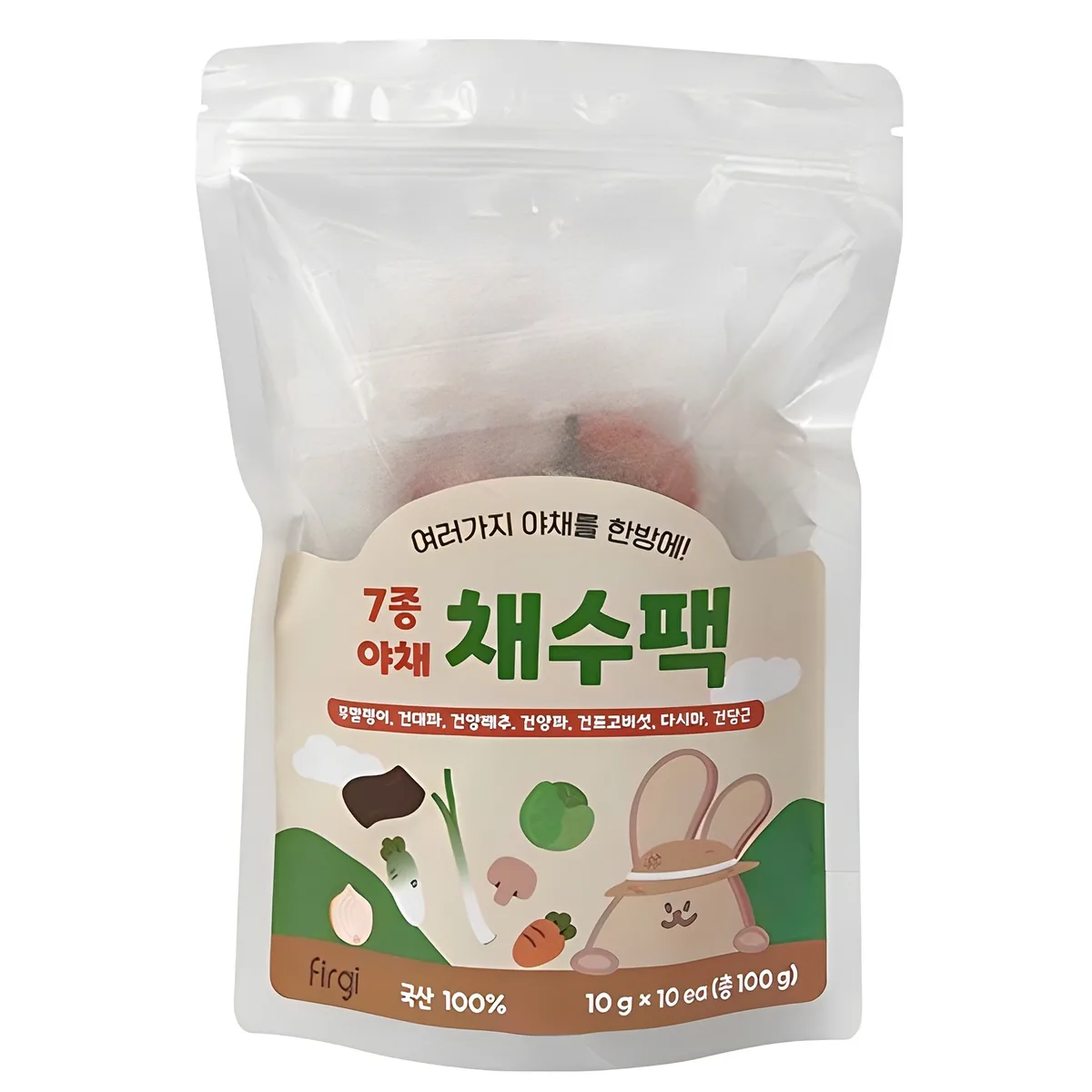 쿠팡 퍼기 어린이 7종야채 채수팩 10개입