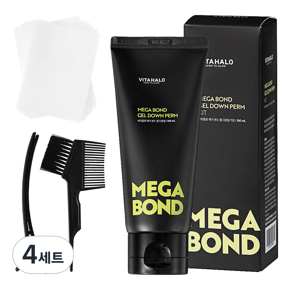 쿠팡 비타할로 메가 본드 젤 다운펌 키트 100ml