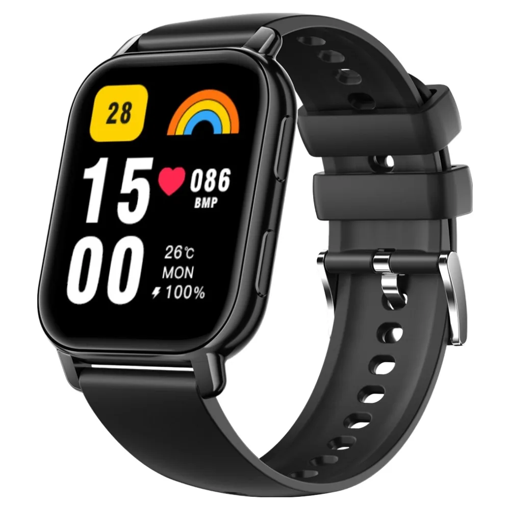 쿠팡 와피크 웨어러블 블루투스 스마트 워치 P5S 1.85인치 GPS 블랙