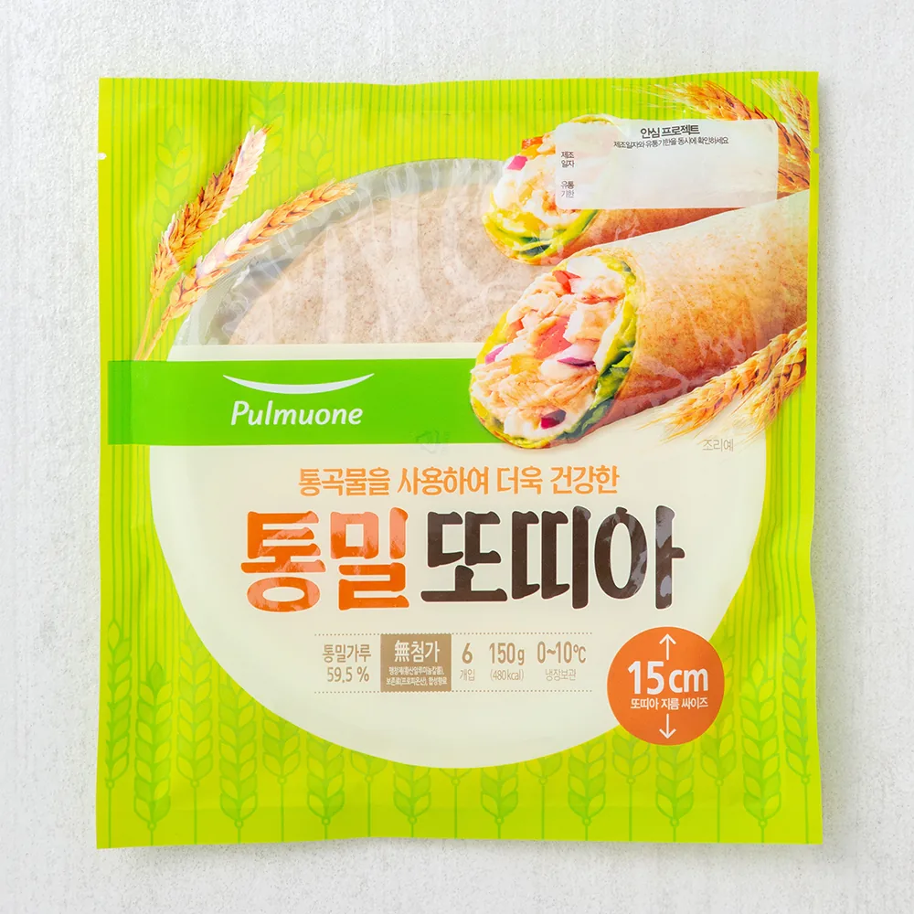 쿠팡 풀무원 통밀 또띠아 지름 15cm