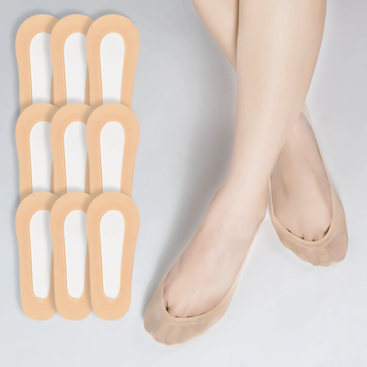 쿠팡 시너싹스 여성용 전체실리콘 논슬립 쿨 덧신 9켤레