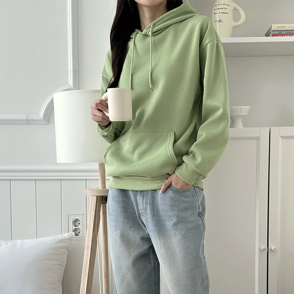 쿠팡 라라온 여성용 심플 베이직 후드 긴팔 티셔츠 TSP1272