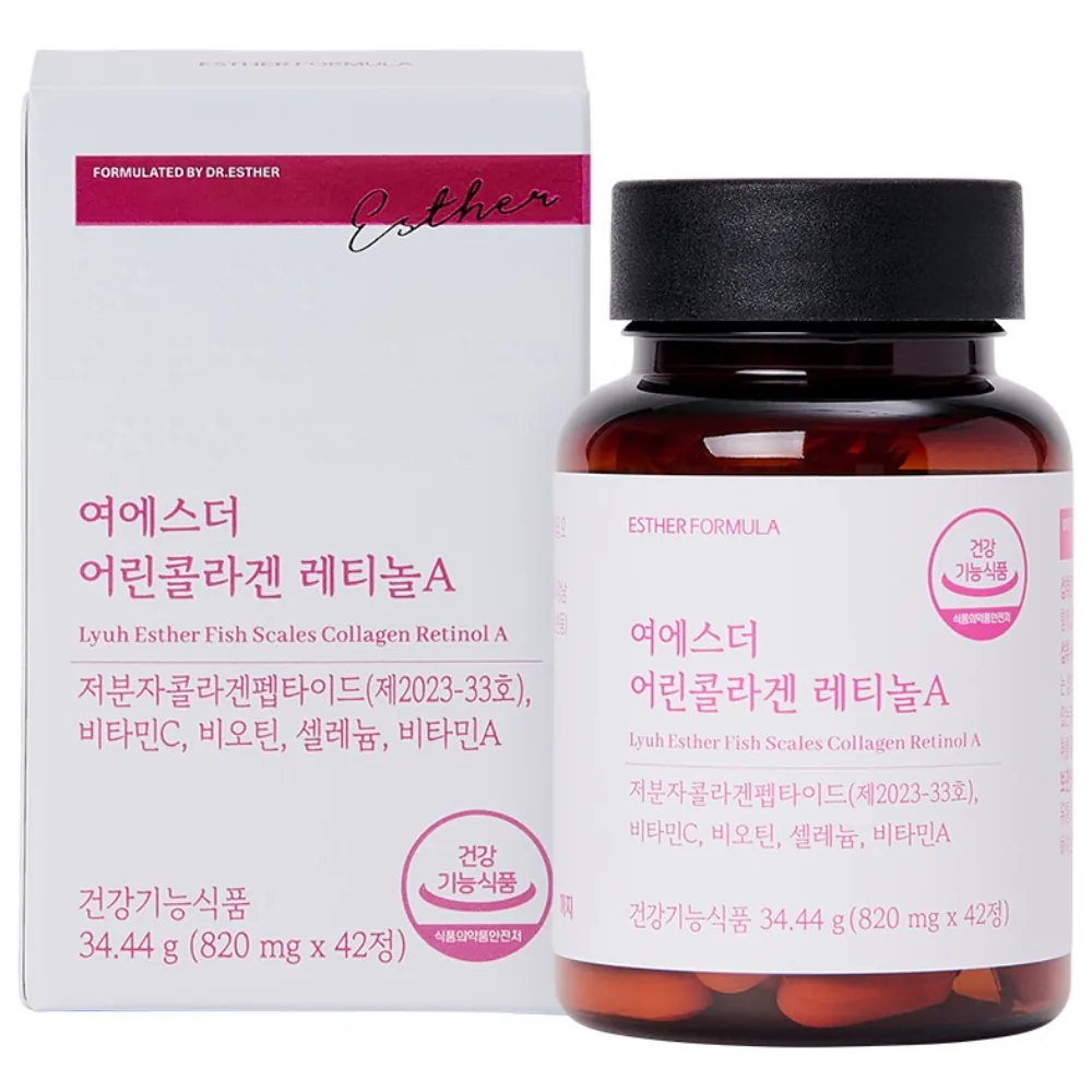 쿠팡 여에스더 어린콜라겐 레티놀A 42정 4개