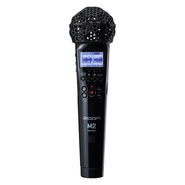쿠팡 ZOOM 줌 2트랙 레코더 32bit 플로트 녹음 대응 핸드헬드 마이크형 M2