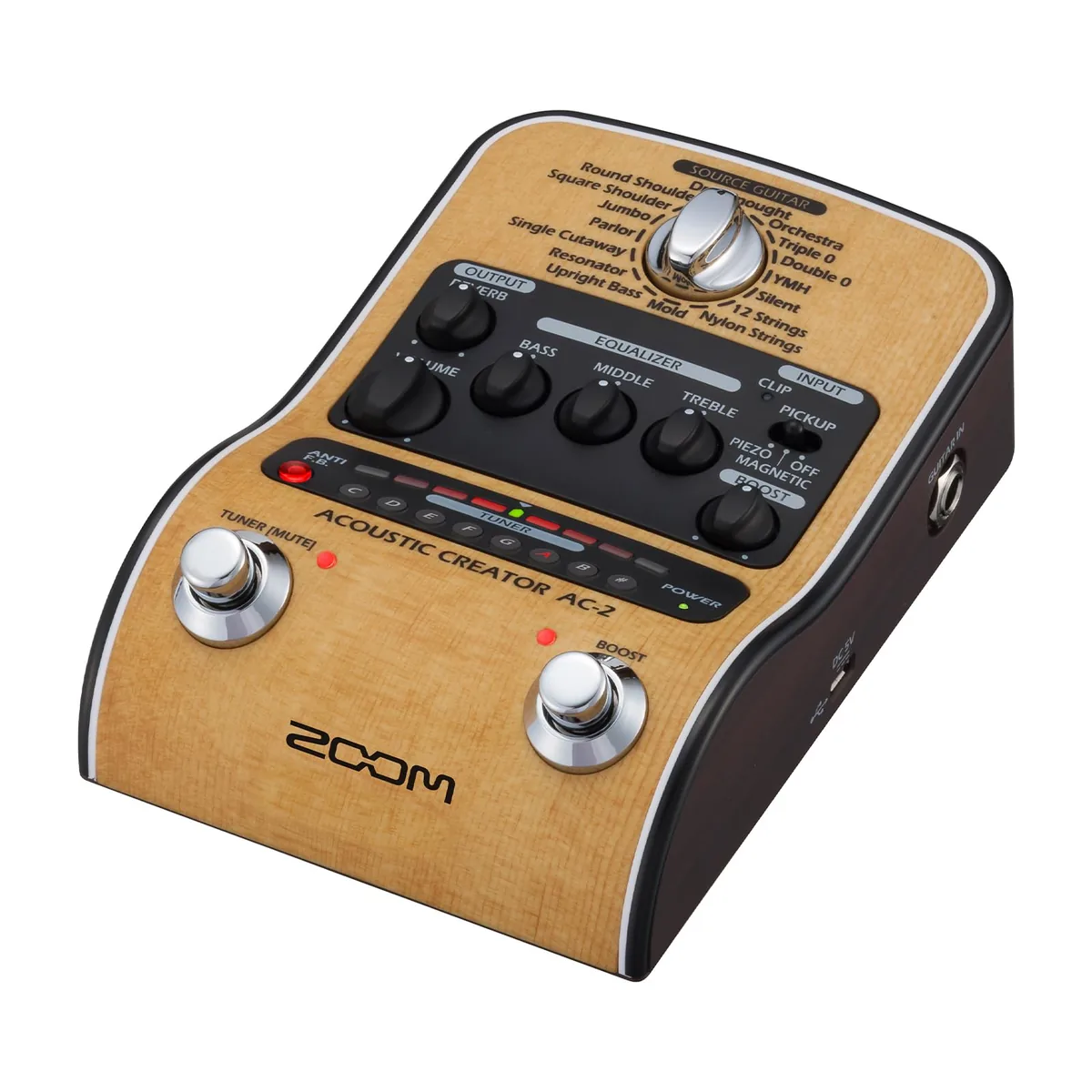쿠팡 ZOOM AC-2 DI XLR 줌 어쿠스틱 기타용 프리앰프