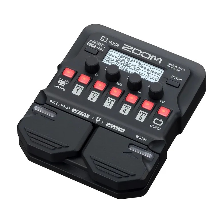 쿠팡 ZOOM G1 FOUR 기타 멀티 이펙터 60종 이펙트 루퍼 드럼 머신 내장