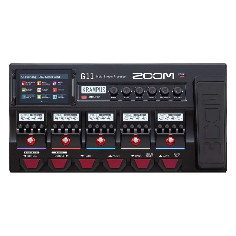 쿠팡 ZOOM G11 기타용 이펙터 IR 로더 터치 패널