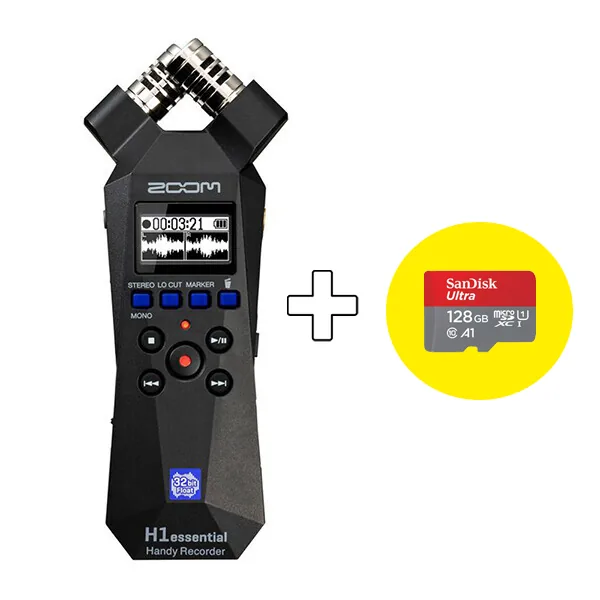 쿠팡 ZOOM H1 에센셜 핸디 레코더 128GB