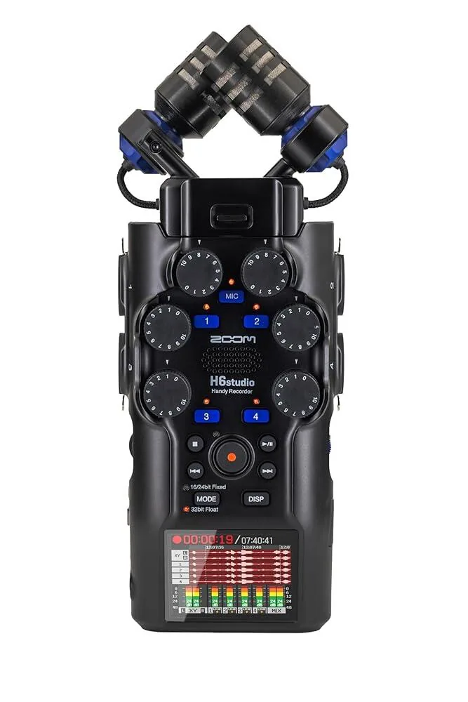 쿠팡 Zoom H6 Studio 휴대용 녹음기 8트랙 32비트 플로트
