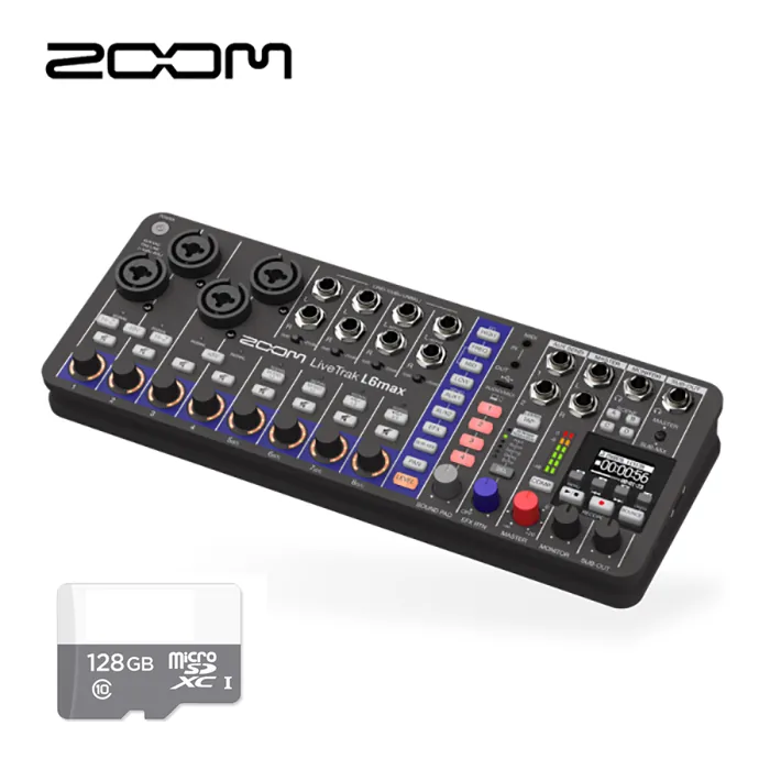 쿠팡 멀티트랙 레코더 ZOOM LiveTrak L6max 128GB 12채널 휴대용 디지털 믹서