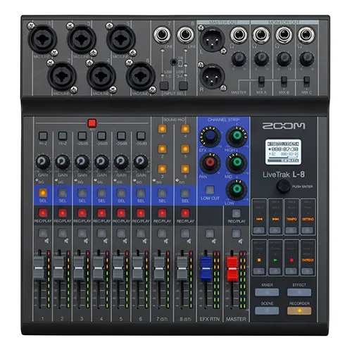 쿠팡 ZOOM LiveTrak L-8 디지털 믹서 레코더