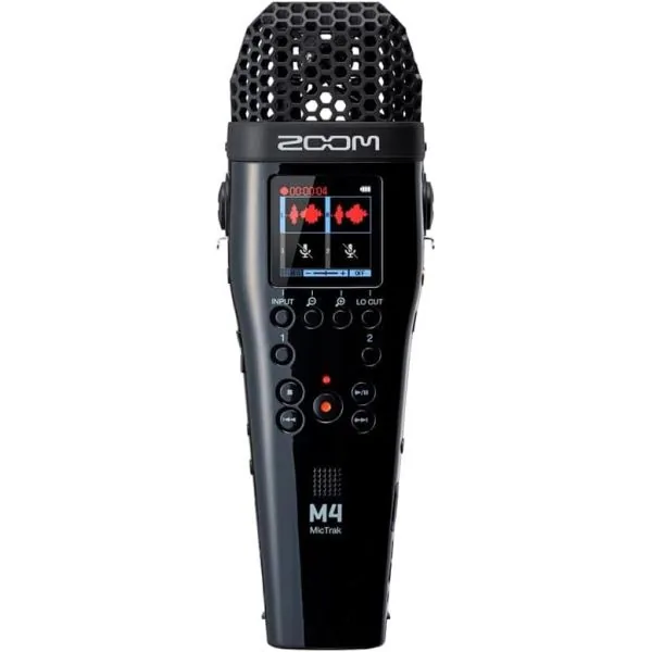 쿠팡 Zoom M4 MicTrack 4트랙 오디오 레코더 XLR/Combo 입력 2개 32비트 플로트 기술 타임코드 생성기 블랙