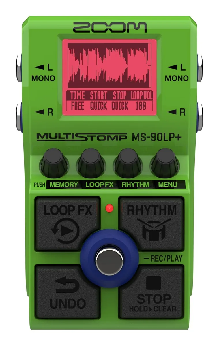 쿠팡 ZOOM MS-90LP+ 줌 멀티 스톰프 페달 루퍼 페달 그린 컴팩트 케이스