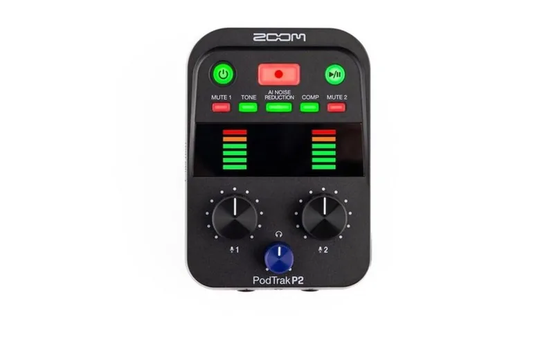 쿠팡 ZOOM P2 AI USB 팟캐스트 레코더 블랙