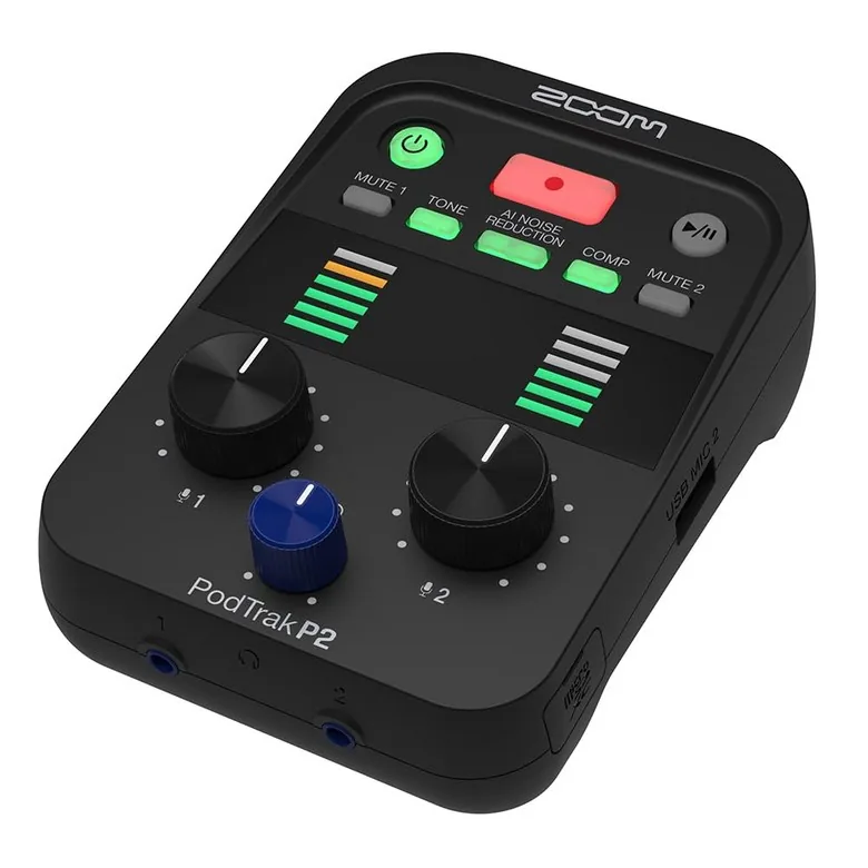 쿠팡 ZOOM P2 USB 줌 마이크 레코더 블랙