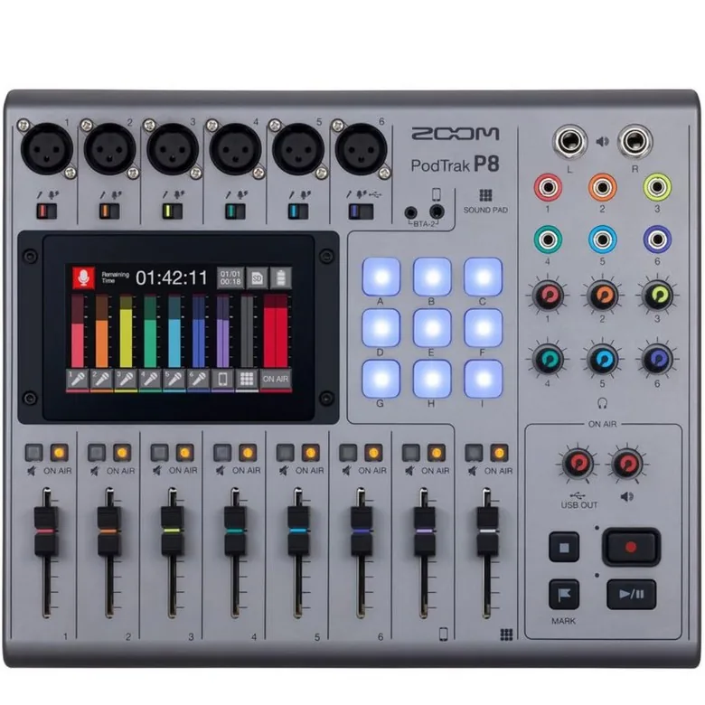 쿠팡 줌 포드캐스트 레코더 MTR 6채널 입력 P8 터치패널 올인원 3년 보증